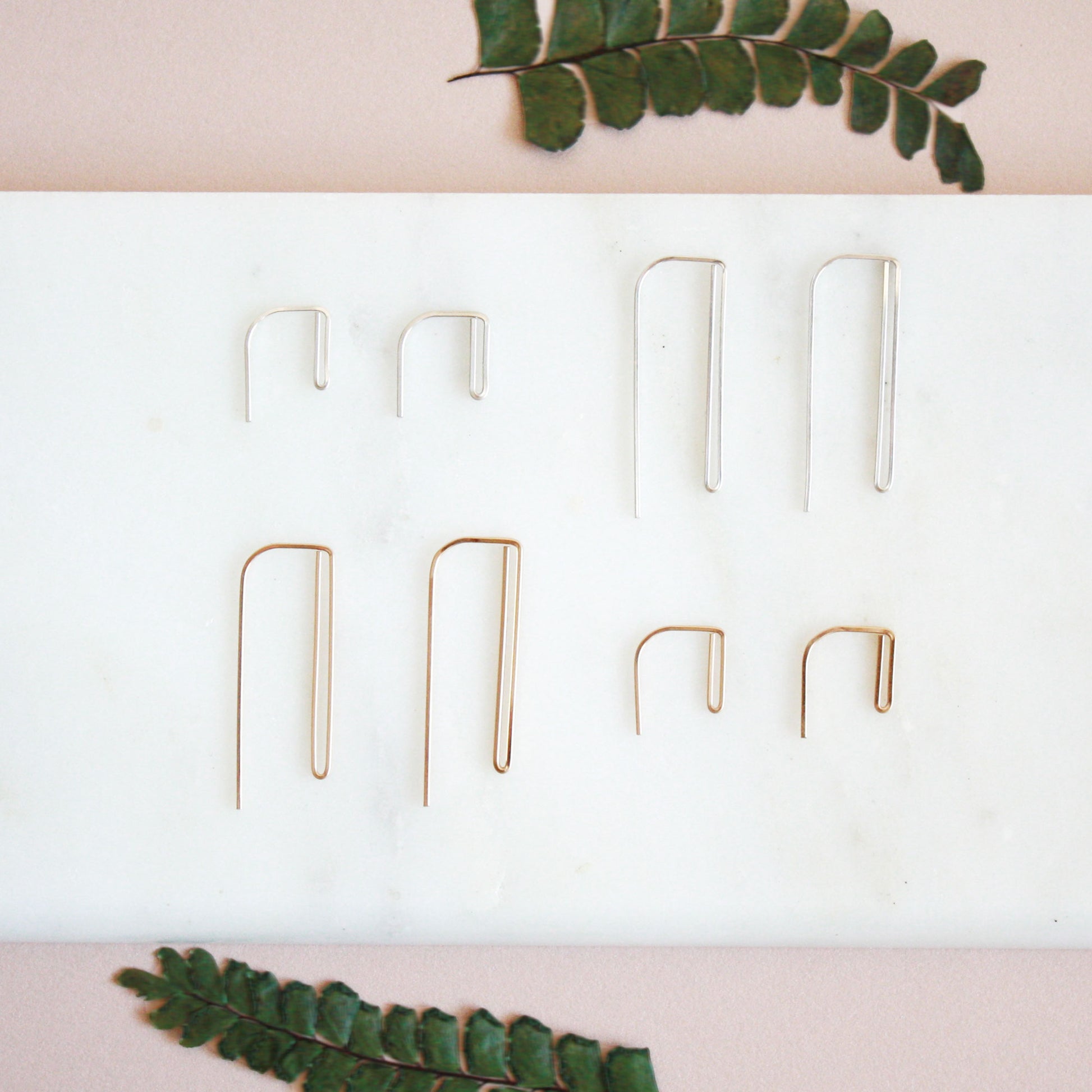 Double Bar Threader Earrings
