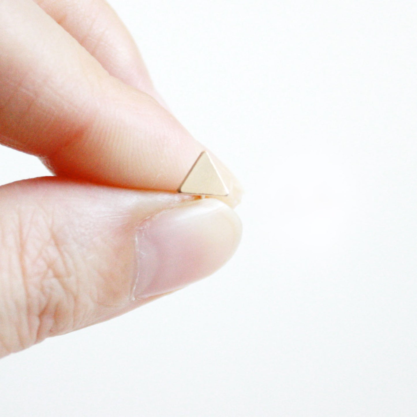 Tiny Triangle Stud Earrings