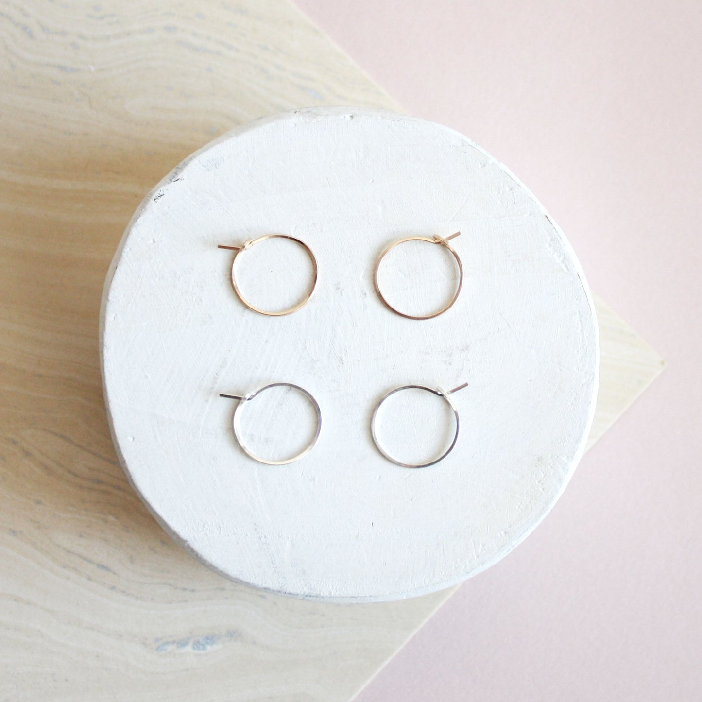 Mini Circle Hoop Earrings