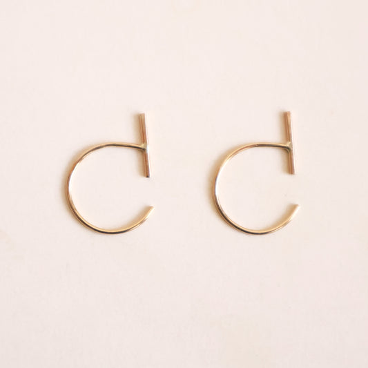 Bar Hoop Earrings