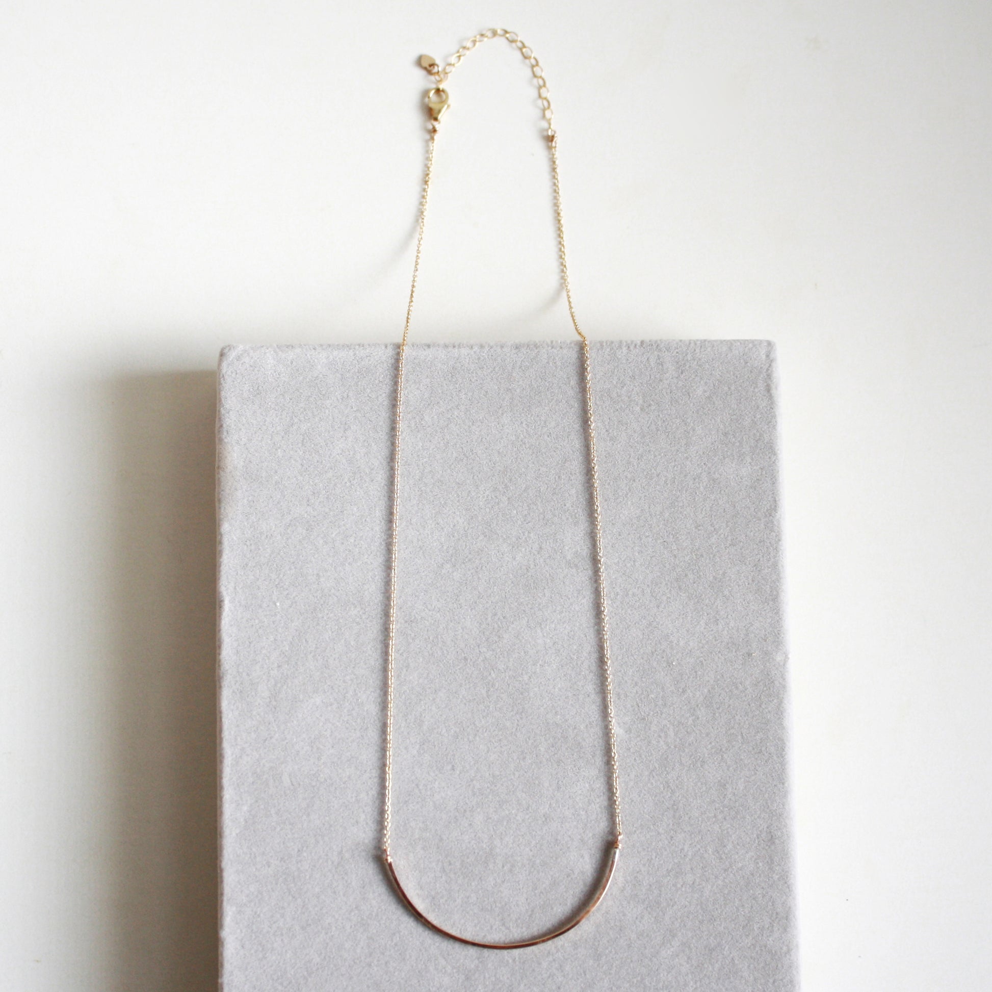 gold hald circle necklace