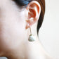 Organic Triangle Earrings accented with Gold Color