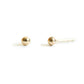 14k gold tiny grain stud earrings