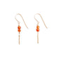 Gemstone Dangle Earrings - Carnelian