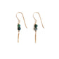 Gemstone Dangle Earrings - Moss Agate