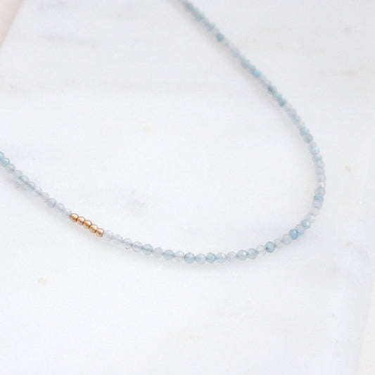 Aquamarine Choker Necklace