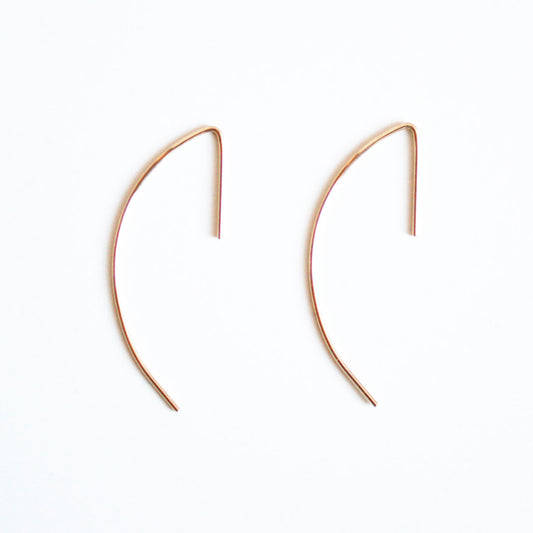 Curved Bar Threader Earrings