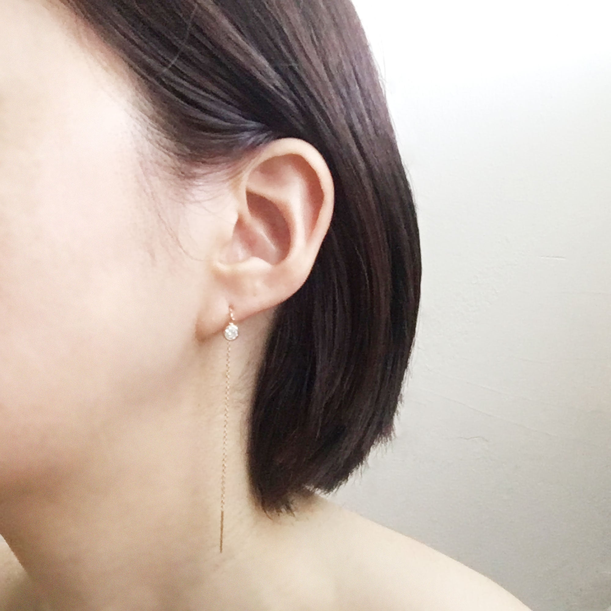 Hypoallergenic threader deals earrings