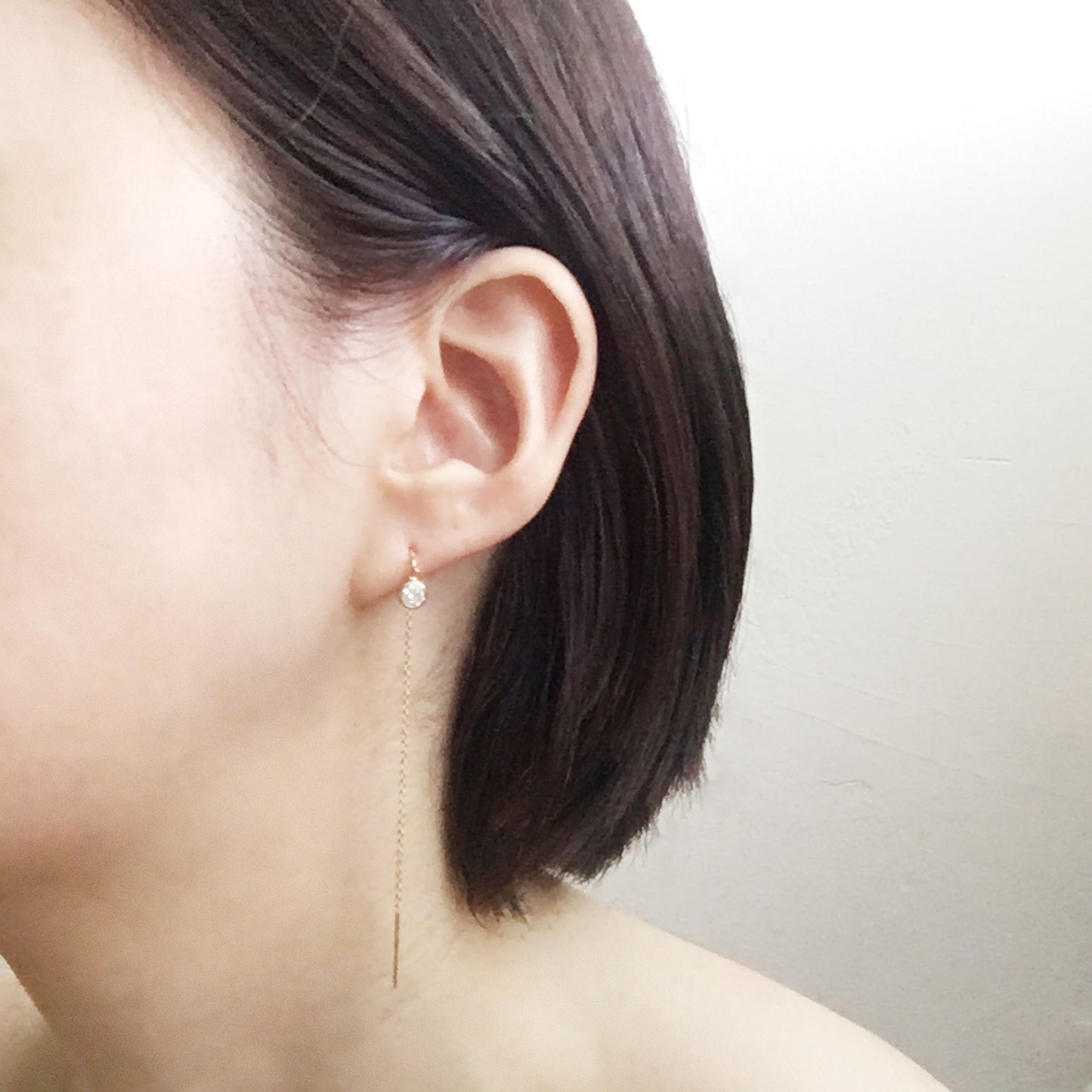 CZ Crystal Threader Earrings