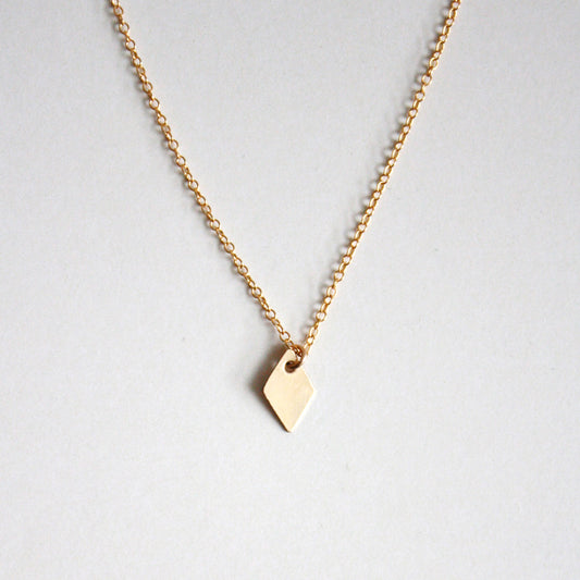 Diamond Shaped Charm Necklace