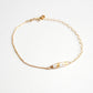 Gold Leaf Bracelet - White Tube