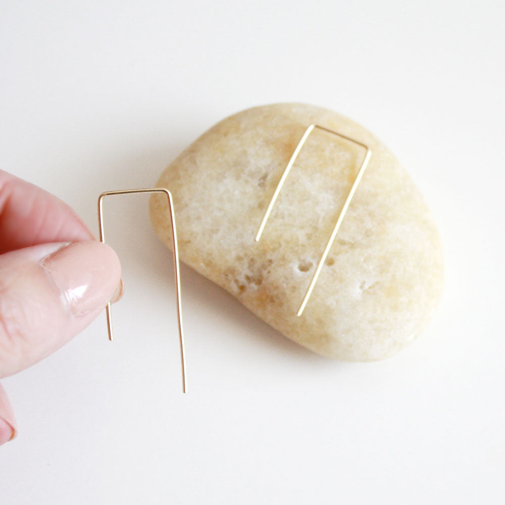 Square Threader Earrings