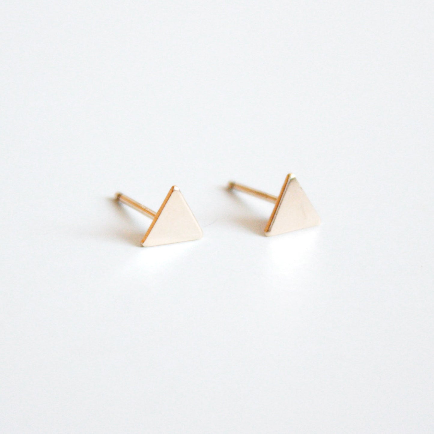 Tiny Triangle Stud Earrings