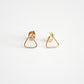 Triangle Stud Earrings - 14k Gold Filled
