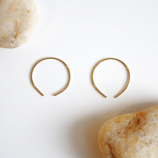 Hoop Earrings - Circle - 14k Gold Filled