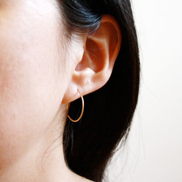 Hoop Earrings - Circle - 14k Gold Filled