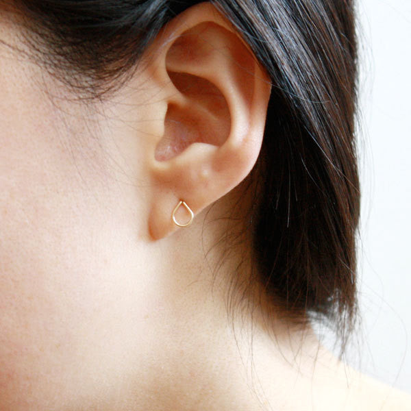 Teardrop Stud Earring - 14k Gold Filled