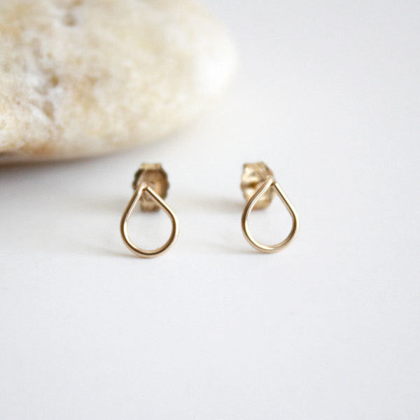 Teardrop Stud Earring - 14k Gold Filled