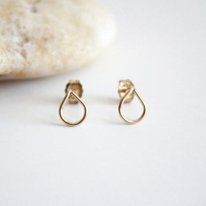 Teardrop Stud Earring - 14k Gold Filled