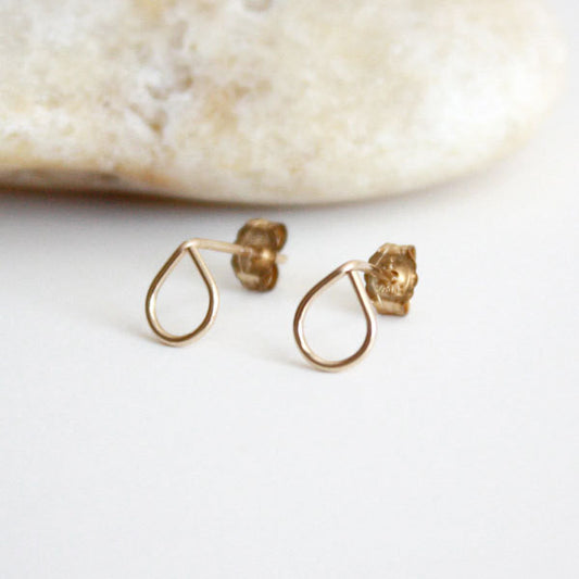 Teardrop Stud Earring - 14k Gold Filled