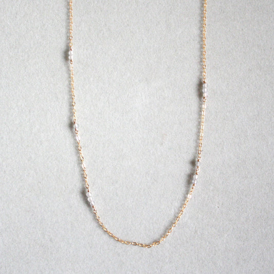 Short Gemstone Necklace - Labradorite