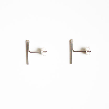 Bar Stud Earrings - Long
