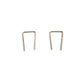 14k gold medium staple earrings