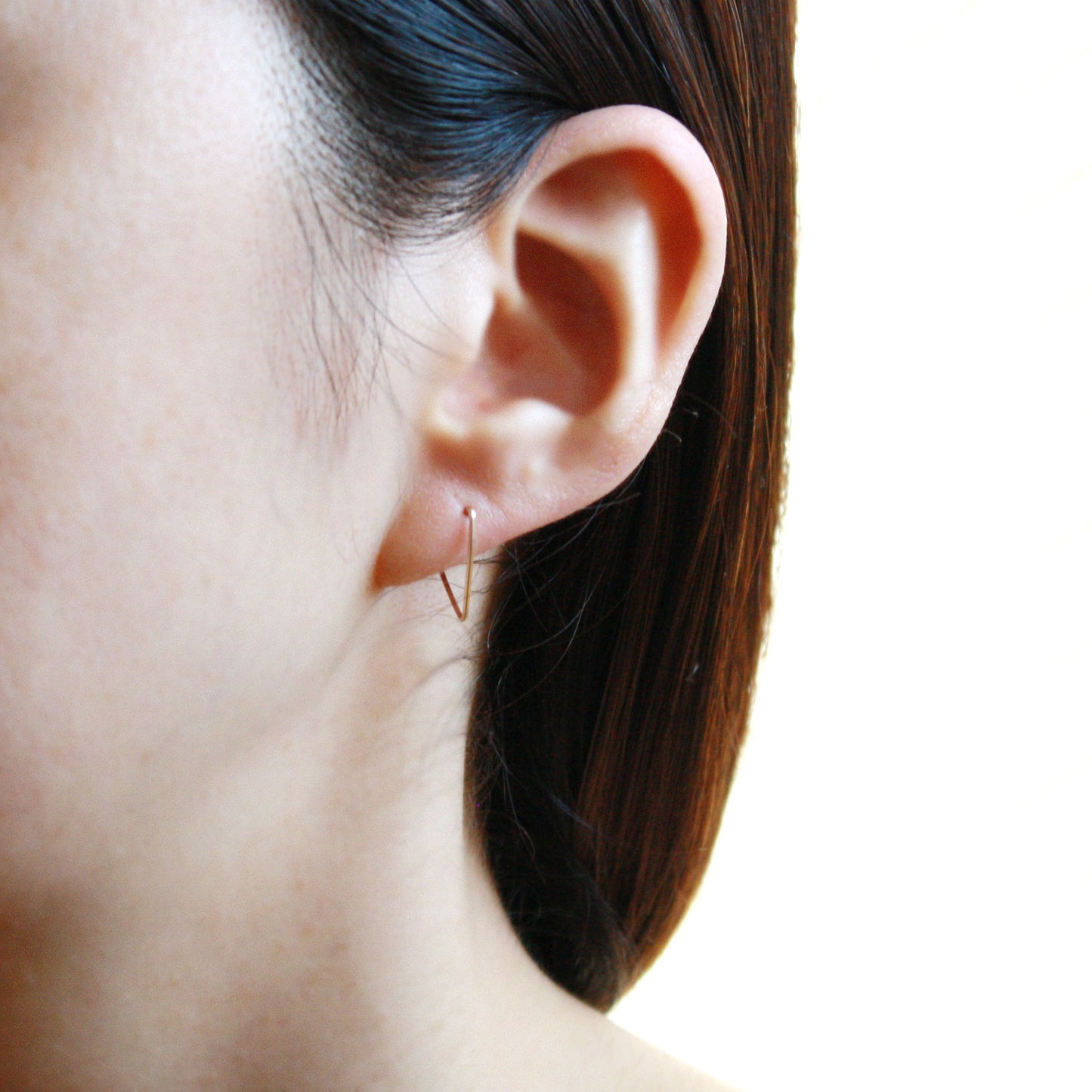 Mini Triangle Hoop Earrings