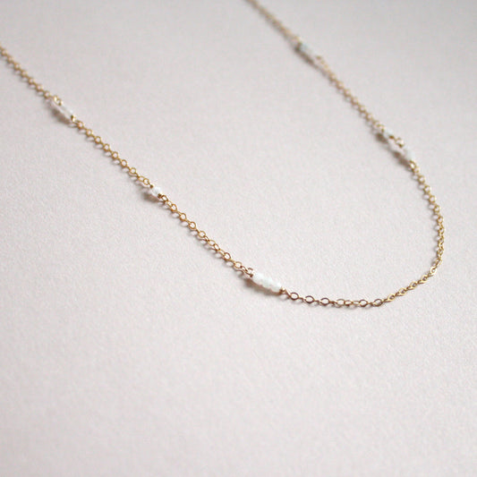 Short Gemstone Necklace