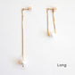 Versatile Dangle Hoop Earrings - Freshwater Pearls