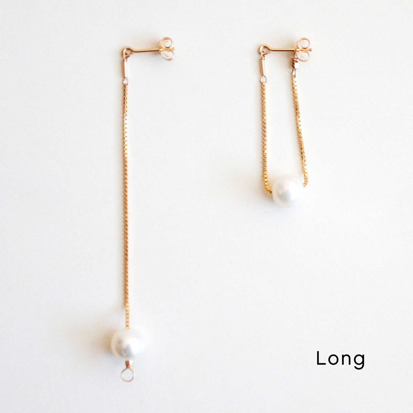 Versatile Dangle Hoop Earrings - Freshwater Pearls