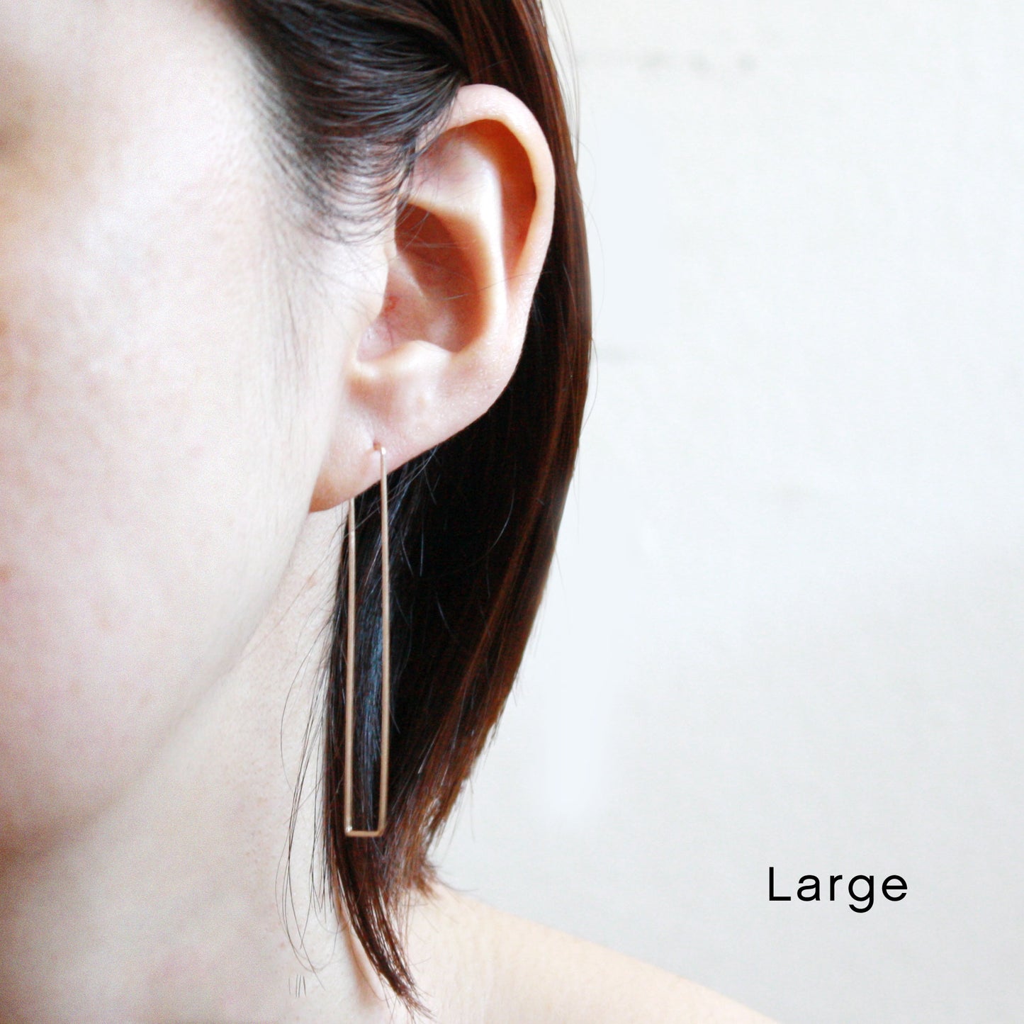Rectangle Hoop Earrings - 14k Gold Filled