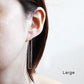 Rectangle Hoop Earrings - Sterling Silver