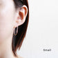 U Shaped Hoop Earrings - Sterling Silver