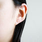 Semi Circle Bar Stud Earrings