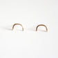 Semi Circle Bar Stud Earrings