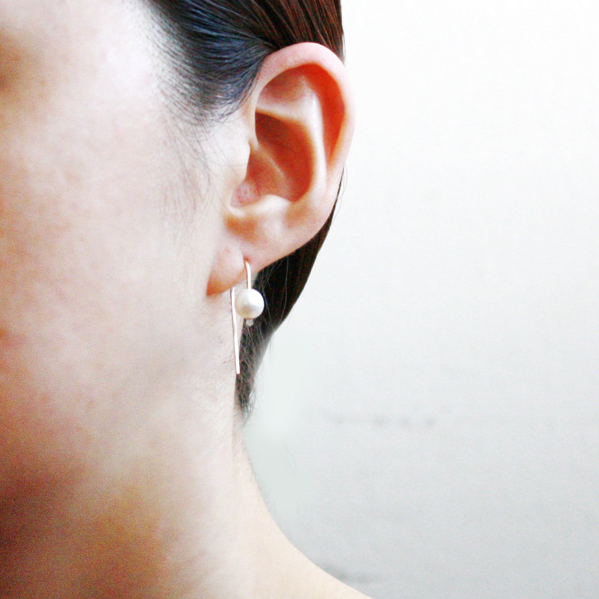 Large Pearl Stud Earrings | Vintage Mother of Pearl Earrings for Women –  Huge Tomato
