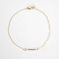 Short 14k Gold Filled Bar Bracelet | Hooks and Luxe