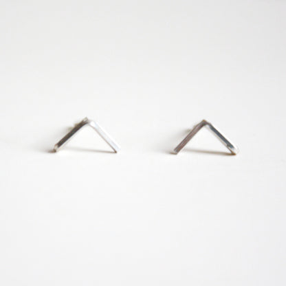 Triangle Bar Stud Earrings