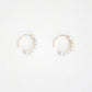 Pearl Hoop Earrings - Small
