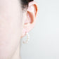 Pearl Hoop Earrings - Small