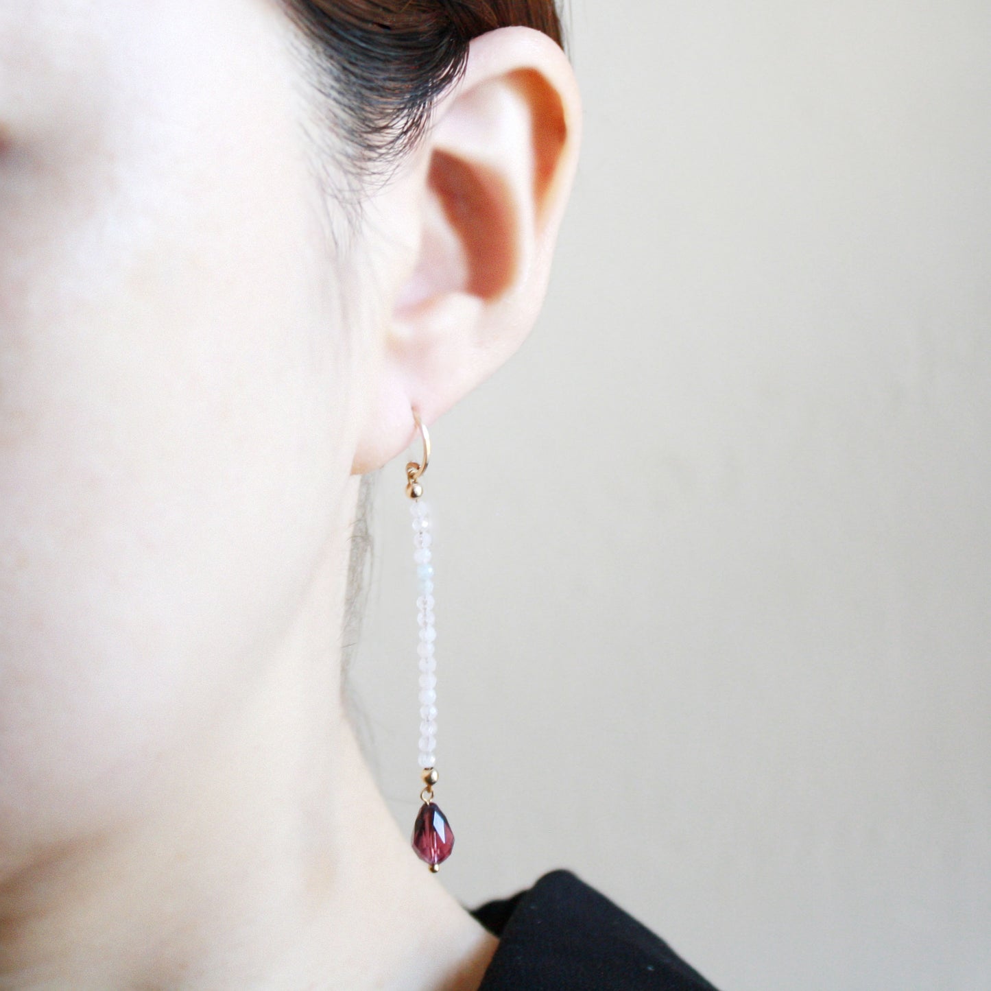 Teardrop Gemstone Dangle Earrings