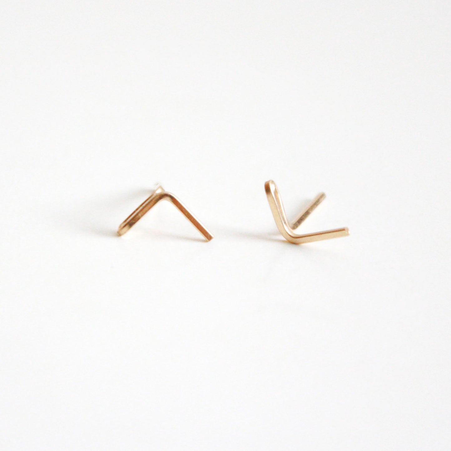 Triangle Bar Stud Earrings